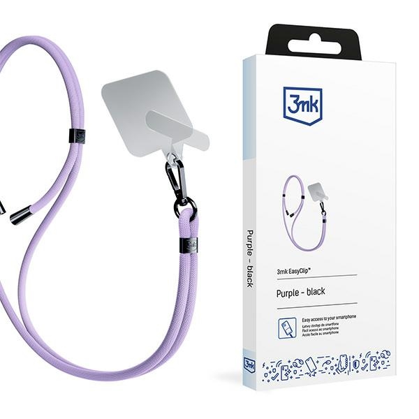 3MK EasyClip Purple (black) Phone Lanyard