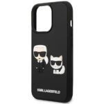 Karl Lagerfeld KLHCP14X3DRKCK iPhone 14 Pro Max 6,7" black hardcase Karl&Choupette Ikonik 3D - imagine 6
