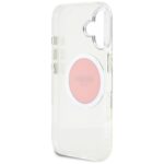 Case Guess IML Metal Colored Circle Classic Logo MagSafe for iPhone 16 pink - imagine 7