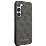 Guess GUHCS23MG4GFGR S23+ S916 grey hardcase 4G Metal Gold Logo - imagine 4