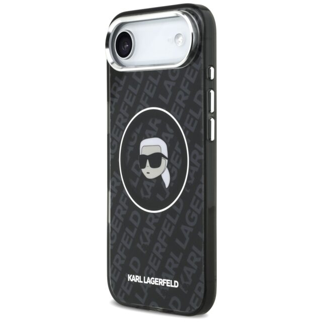 Case Karl Lagerfeld IML Karl Head Logo   MagSafe for iPhone Air black - imagine 2