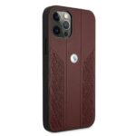 BMW BMHCP12MRSPPR iPhone 12 / 12 Pro 6,1" red hardcase Leather Curve Perforate - imagine 4
