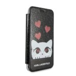 Karl Lagerfeld KLFLBKPXVDCBK iPhone X black book Valentine - imagine 4