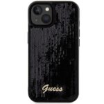 Guess GUHCP14SPSFDGSK iPhone 14 / 15 / 13 6.1" black hardcase Sequin Script Metal - imagine 3