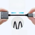 Beline Splitter Adapter USB-C to USB-C/Jack 3.5mm 60W black/black DAC BLNAA01 - imagine 3