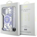 Case Guess Palm Trees Triangle Pearl Strap MagSafe for iPhone 16 Pro purple - imagine 7
