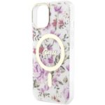 Guess GUHMP14MHCFWST iPhone 14 Plus / 15 Plus 6.7" transparent hardcase Flower MagSafe - imagine 6