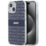 DKNY DKHMP15SHRHSEB iPhone 15 / 14 / 13 6.1 inch blue hardcase IML Mono & Stripe MagSafe
