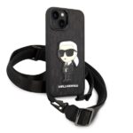 Karl Lagerfeld KLHCP14MSTKMK iPhone 14 Plus / 15 Plus 6,7" black hardcase Monogram Ikonik Patc - imagine 3