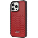 Audi Synthetic Leather MagSafe iPhone 15 Pro 6.1" red hardcase AU-TPUPCMIP15P-GT/D3-RD - imagine 2