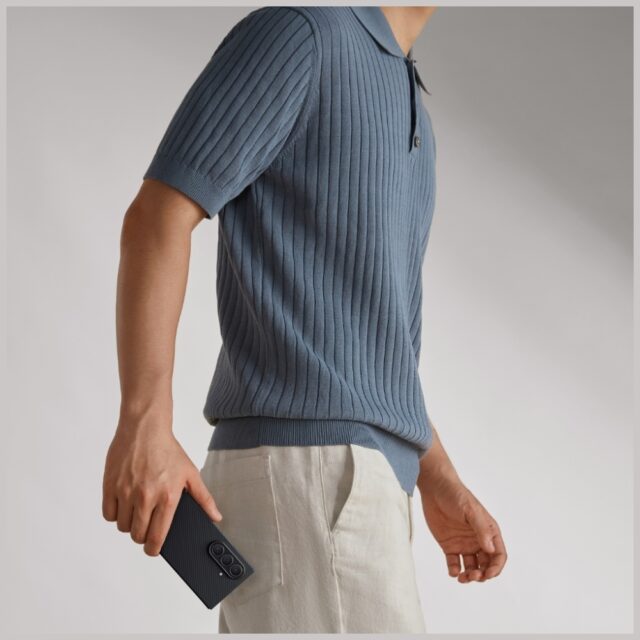 Case PITAKA Ultra-Slim MagSafe for Samsung Galaxy Z Fold7 black grey - imagine 5