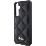 Guess GUHCS23FEPSQSQSK S23 FE S711 black hardcase Quilted Metal Logo - imagine 6