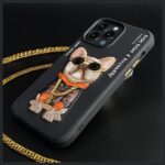 Nimmy case iPhone 15 Pro 6.1" black Glasses Cool Dog - imagine 9
