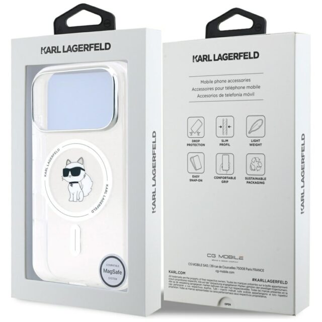 Karl Lagerfeld IML Choupette MagSafe Case for iPhone 17 Pro Max Clear - imagine 8