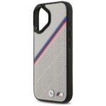 BMW M Tricolor Metal Logo MagSafe Case for iPhone 17 Gray - imagine 6