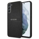 Guess GUHCS22SPSASBBK S22 S901 black Saffiano Stripes