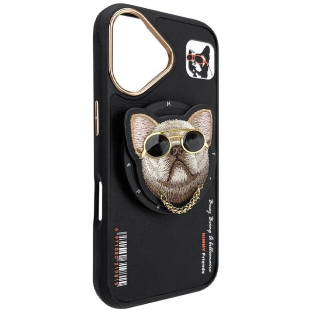 Nimmy Glasses Cool Dog MagSafe case for iPhone 16 black - imagine 5