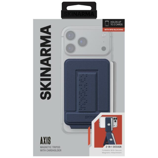 Wallet Skinarma Axis magnetic folding tripod navy - imagine 6