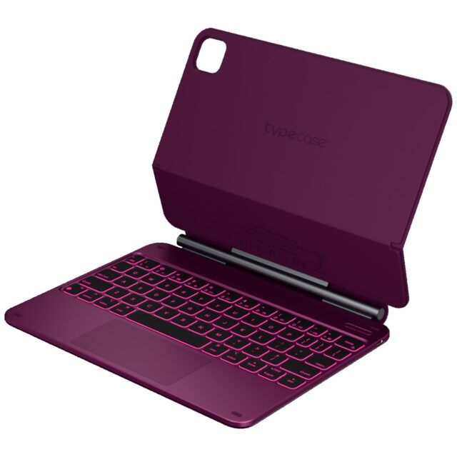 Case Typecase Edge with keyboard for iPad Air 11" 2024/2025 raspberry - imagine 4