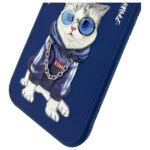 Nimmy case iPhone 15 6.1" blue Glasses Cool Cat - imagine 10