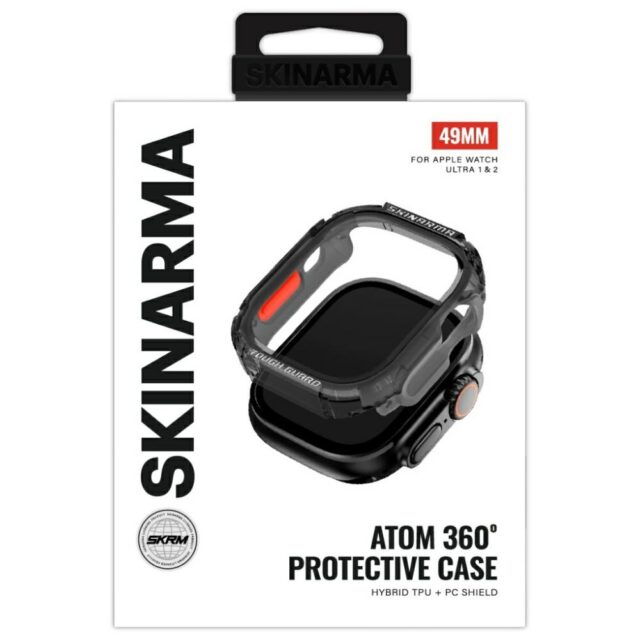 Case Skinarma Atom for Apple Watch 49mm   smoke - imagine 3