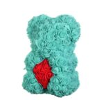 Large Teddy Bear with Roses Extralink Home, 40 cm Roses Valentine's Day Gift Turquoise