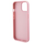 Guess GUHCP15SP4EPMP iPhone 15 / 14 / 13 6.1" pink hardcase Leather 4G Stamped - imagine 6