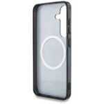 Case Guess 4G Glitter Triangle Buttons MagSafe for Samsung Galaxy S25 black - imagine 7