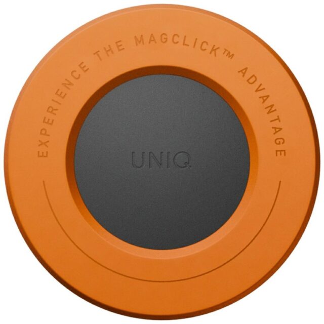 Magnetic holder UNIQ SnapMount self-adhesive orange/charcoal - imagine 2