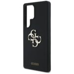 Case Guess Silicone Big 4G Logo Bottom Script Samsung Galaxy S25 Ultra black - imagine 6