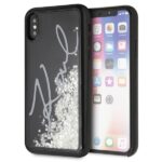 Karl Lagerfeld KLHCPXPH2IR iPhone X/Xs black Glitter Signature - Glow in the dark