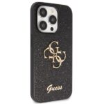 Guess GUHCP14XHG4SGK iPhone 14 Pro Max 6.7" black hardcase Glitter Script Big 4G - imagine 4