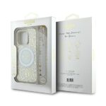 Guess GUHMP16LHCPOFPH iPhone 16 Pro 6.3" white hardcase IML Flowers Allover Electro With Pearl - imagine 7
