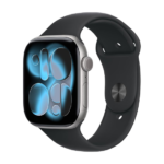 Watch Apple Watch Series 11 (2025) GPS 46mm Space Grey Aluminium Case with Sport Band S/M - Black