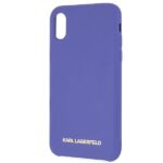 Karl Lagerfeld KLHCPXSLVOG iPhone X/Xs hardcase violet Silicone - imagine 3