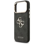 Case Guess 4G Big 4G Classic Logo for iPhone 17 Pro Max black gold - imagine 6