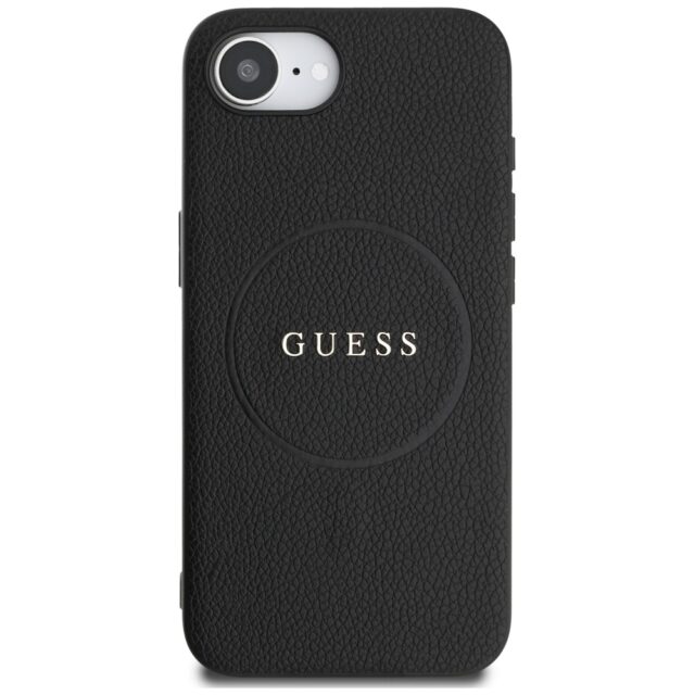 Case Guess Grained Ring MagSafe for iPhone 16e black - imagine 3
