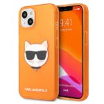 Karl Lagerfeld KLHCP13MCHTRO iPhone 13 / 14 / 15 6,1" orange hardcase Glitter Choupette Fluo