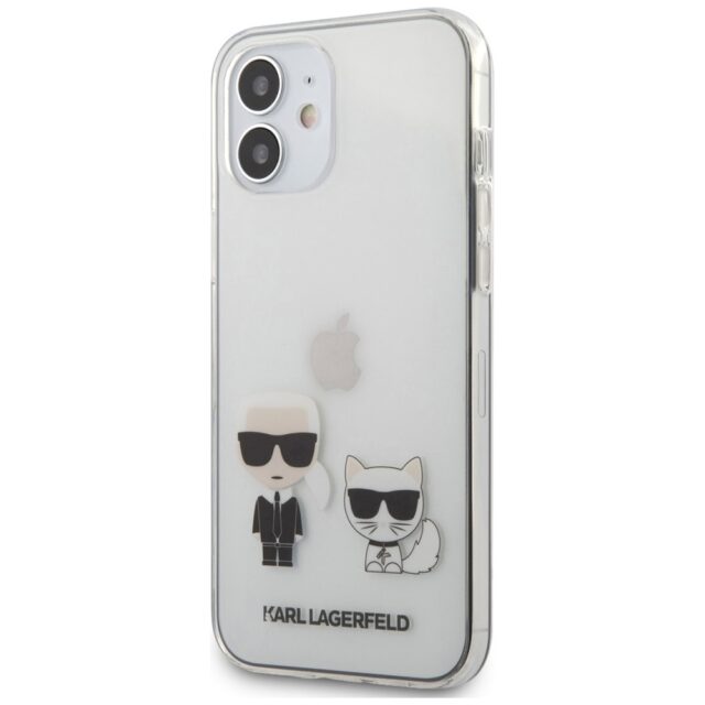 Karl Lagerfeld KLHCP12SCKTR iPhone12 mini 5,4" hardcase Transparent Karl & Choupette - imagine 2