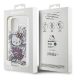 Hello Kitty HKHCP14LHDGPHT iPhone 14 Pro 6.1" white hardcase IML Kitty On Bricks Graffiti - imagine 8