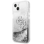Guess GUHCP13SLG4GSI iPhone 13 mini 5,4" silver hardcase 4G Big Liquid Glitter - imagine 2