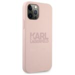 Karl Lagerfeld KLHCP12LSTKLTLP iPhone 12 Pro Max 6,7" Silicone Stack Logo pink - imagine 4