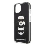 Karl Lagerfeld KLHCP13MTPE2TK iPhone 13/ 14 / 15 6,1" hardcase black Karl&Choupette Head - imagine 6