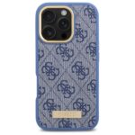 Guess GUHMP16LU4GPRB iPhone 16 Pro 6.3" blue hardcase 4G Logo Plate MagSafe - imagine 3