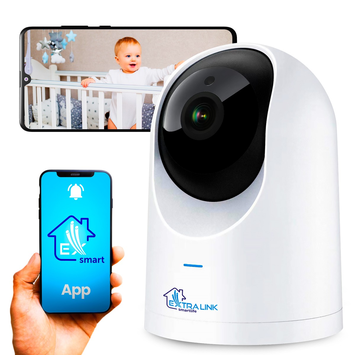 cps-5a09f111d2db18a9de44b9dec5864fbe-2025-12-05-11-45-00 Extralink Smart Life HomeEye | IP camera | PTZ, Wi-Fi, 2.5K, 4MP, Nanny, Tuya - imagine 1