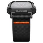 Spigen Lite Fit PRO Apple Watch 4/5/6/7/ 8/9/SE/SE 3 44/45mm matte black ACS07103 - imagine 5