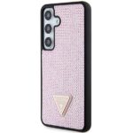 Guess GUHCS24SHDGPPP S24 S921 pink hardcase Rhinestone Triangle - imagine 2