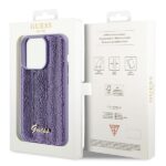 Guess GUHCP15LPSFDGSU iPhone 15 Pro 6.1"purple hardcase Sequin Script Metal - imagine 8