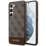 Guess GUHCS24MG4GLBR S24+ S926 brown hardcase 4G Stripe Collection