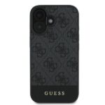 Guess GUHCP16MG4GLGR iPhone 16 Plus 6.7" grey hardcase 4G Bottom Stripe - imagine 3
